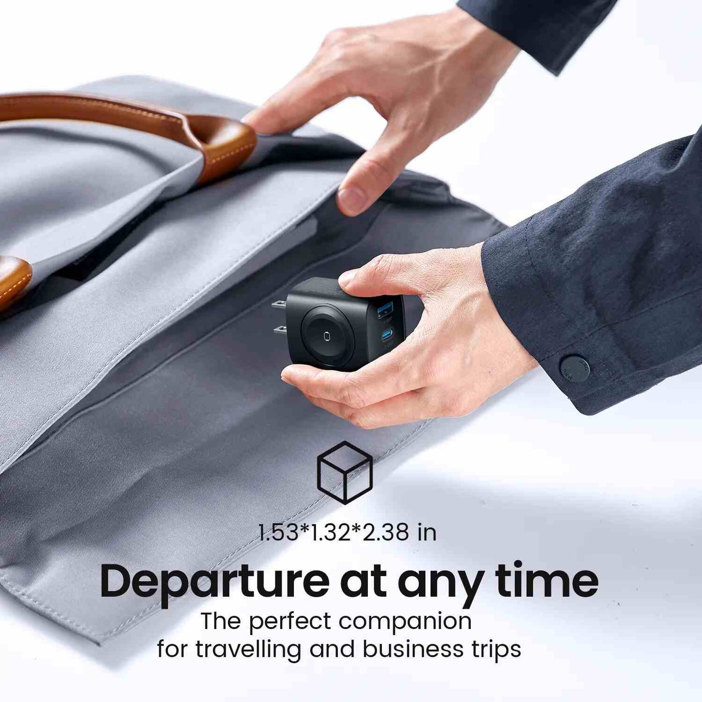 3-in-1 Magnetic Wireless Charging Station with Travel Adapter